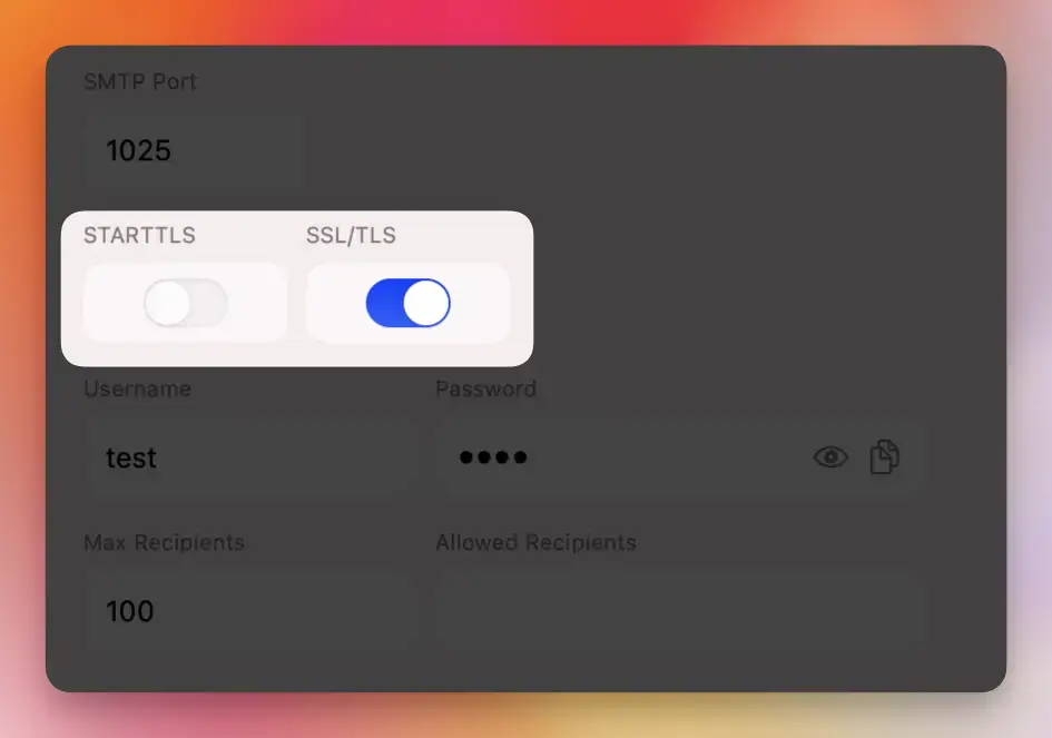 Hỗ trợ STARTTLS và SSL/TLS mã hóa
